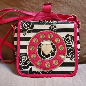 Betsey Johnson Floral Mini Phone Purse